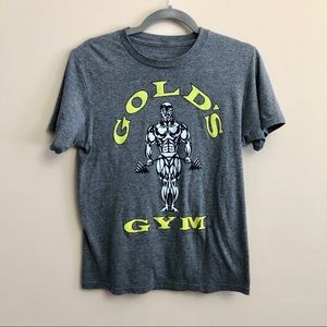 Men’s Golds Gym Grey T-shirt Small